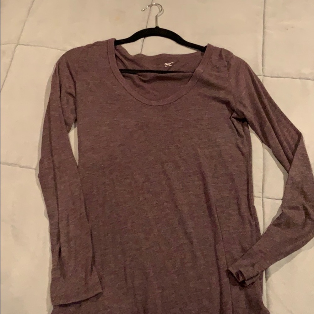 Deep purple long sleeve shirt